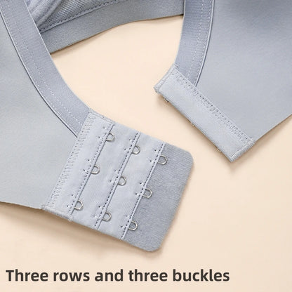 Big Chest Appears Small Bra for Women Lightweight Breathable Seamless Soft Support Breast Collection Anti Sagging Bra OWD6105
