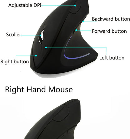 Bärbar trådlös USB- och Bluetooth-gamingmus