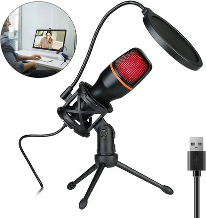 AyeBeau USB-kondensatormikrofon för streaming – med eller utan RGB