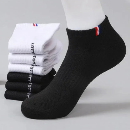 Herr Ankelstrumpor i Bomull 1–50-pack – Andningsbara, Tunna, Sport & Vardag, EU 38–45