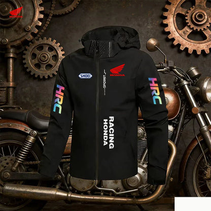 HRC Racing Herrjacka – Vind- & Vattentät Hoodjacka, 7 Färger