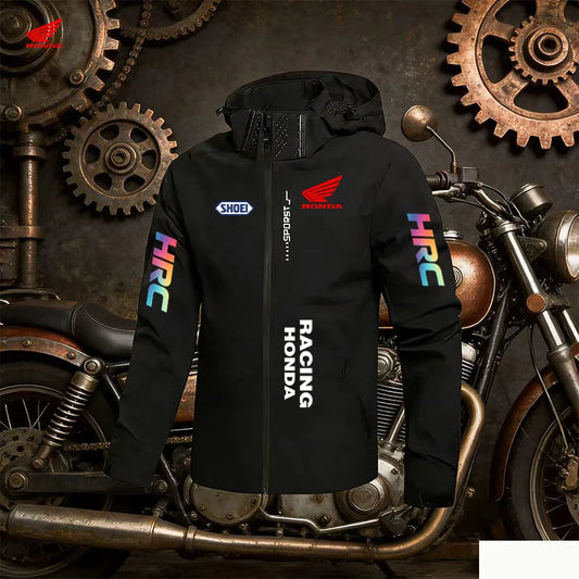HRC Racing Herrjacka – Vind- & Vattentät Hoodjacka, 7 Färger