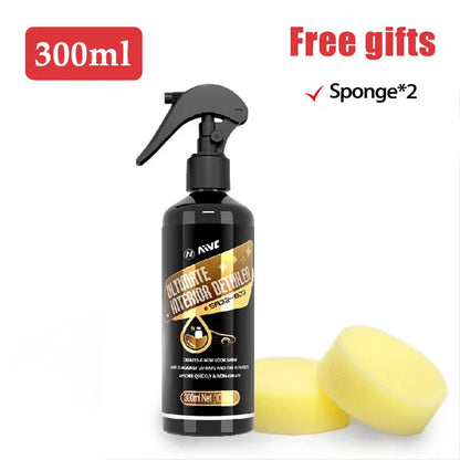 AIVC Interior Detailer Leather plastic Rubber Dressing Ceramic Black Shine Trim Restorer Car Auto Polish Cleaning Products