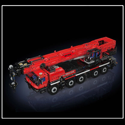 Mould King 17073 17074 Teknisk Bil Leksak Fjärrstyrd LTM 1110 Kran Byggkloss Set