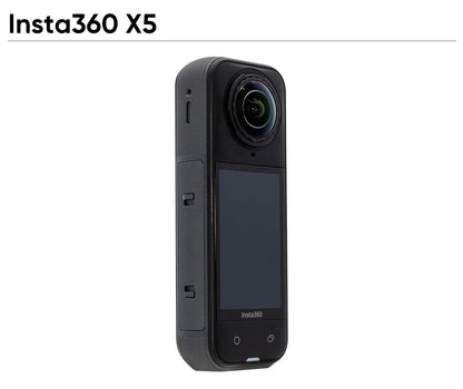 Insta360 X5 Waterproof Action Camera 8K 360° HDR Video Enhanced Low Light Replaceable Lenses 3H Battery Life Triple AI Chip