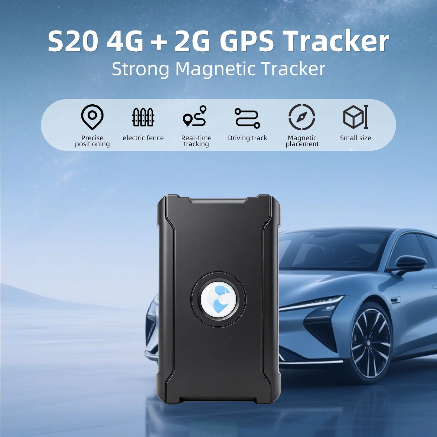 2026 Best 4G Mini GPS Tracker Car GPS Tracker Magnet  Tamper Alert Mini GPS Locator With Online Tracking Software
