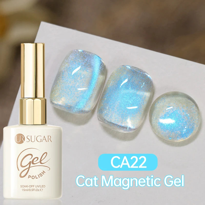 UR SUGAR 15ml Cat Magnetic Gel Nail Polish 30 Colors Semi Permanent Magnetic Gel UV/LED Soak Off Painting Vanrish Design