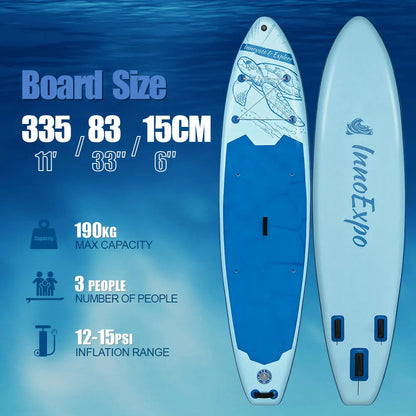 Uppblåsbart SUP-bräde InnoExpo med tillbehör – 320–350 cm