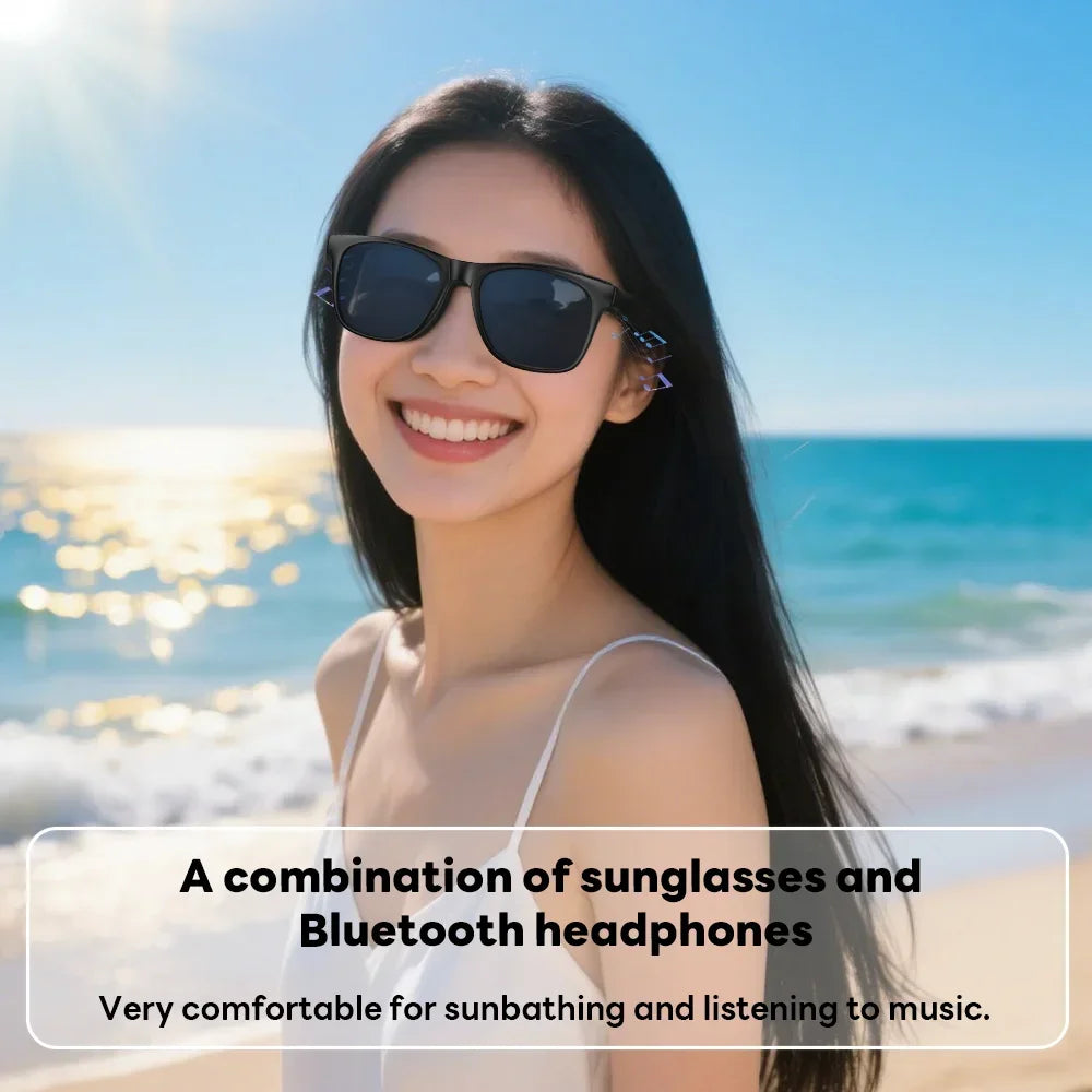 Lenovo Remote Touch Control 8K AI Smart Glasses Bluetooth Wireless Sunglasses Photo Camera Recording Voice Assistant Translator