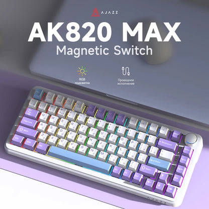 AJAZZ AK820 MAX gamingtangentbord med magnetiska brytare, USB-C och RGB