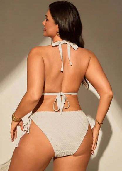 L-4XL Plus Size High Waist Bikini Women's Push Up Large Size 3XL 4XL Swimsuit Summer Mujer Tummy Control Swimwear Bikini Sets