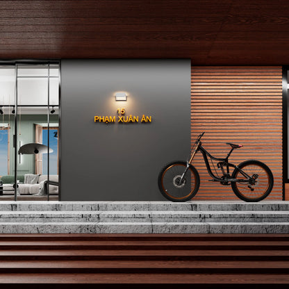 Utomhuslampa Aluminium IP65 – 24W Vridbar LED-panel, Varmvit 3000K, Trädgård & Entré