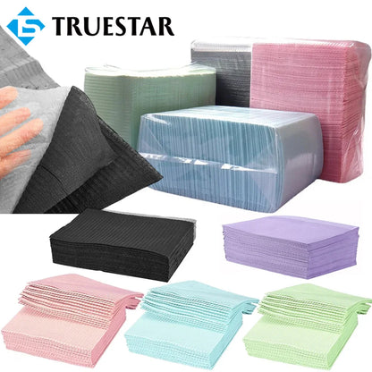 Disposable Dental Bibs 3 Ply Waterproof Tattoo Clean Pad Patient Napkins Table Covers for Piercing Nail Art Tattoo Accessories