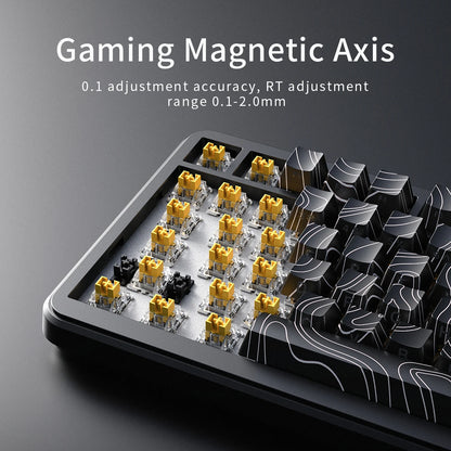 AJAZZ AK820 MAX gamingtangentbord med magnetiska brytare, USB-C och RGB
