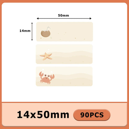 Termiska Etikettrullar Mönster & Färg – Kompatibla med Marklife P11 P12 Phomemo D30 DELI Q2 Brother – 12x40mm 14x40mm 14x50mm 2026