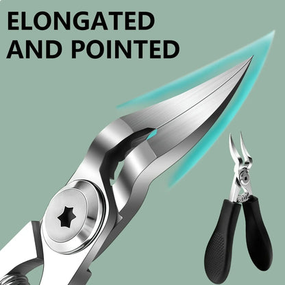 1/9pcs Professional Heavy Duty Nail Care Tool Set - Wide Jaw Nail Clippers with Convex for Thick Ingrown Toenails & Fingernails