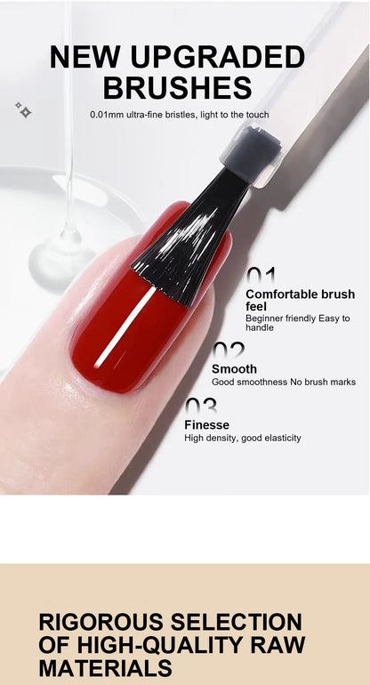 LIMEGIRL 8ml Soak Off Matte Top Base Coat for Nails UV Gel Polish Semi Permanent Functional Manicure Top Base Coat Varnish