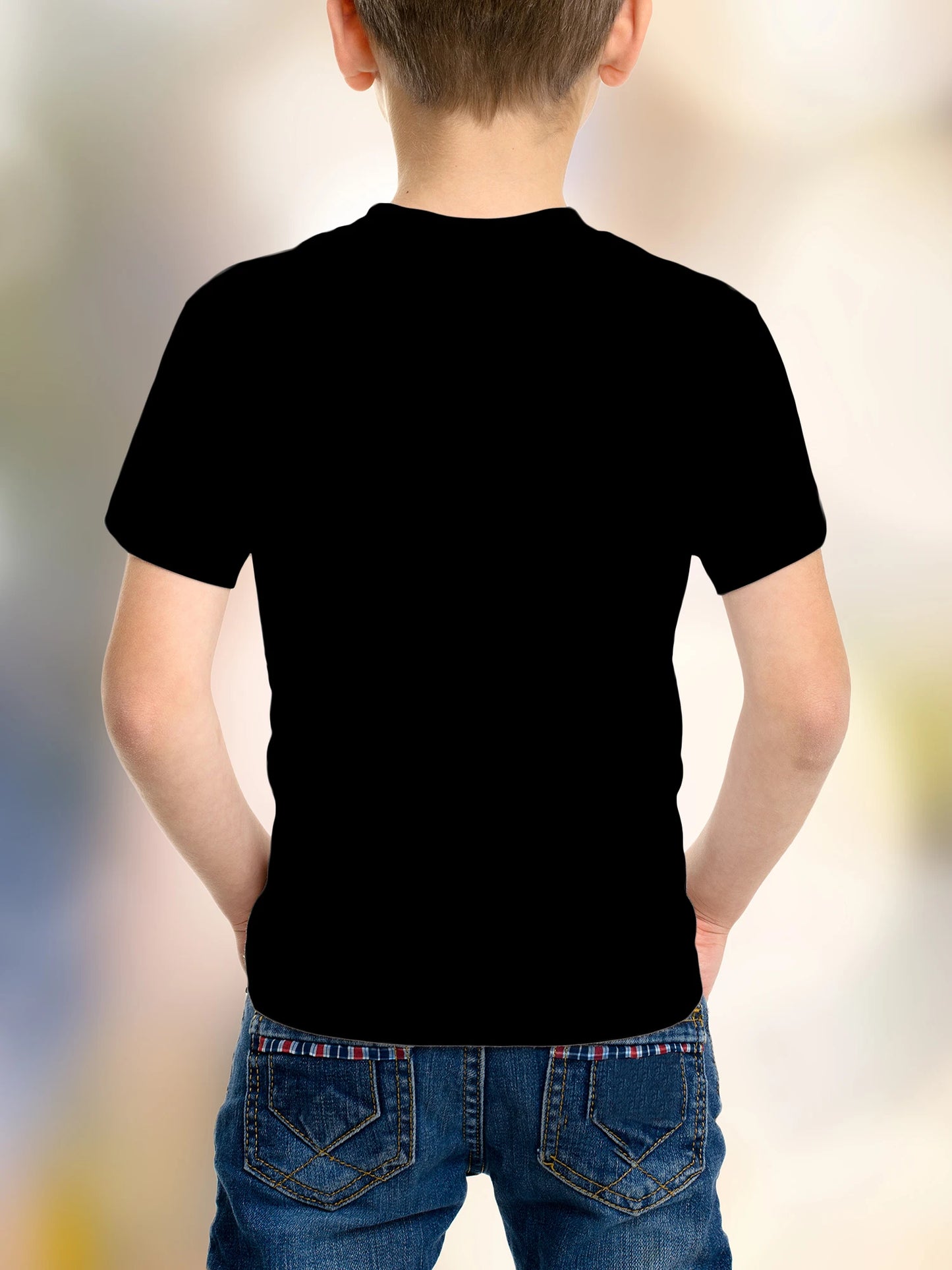 Casual Game Pattern Children's T-Shirt Boy Tops Baby Summer Short Sleeve Clothes Kids 3-12 Years Tees Novelty Children T-Shirt