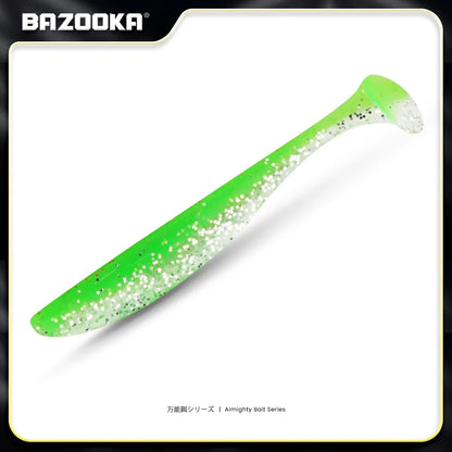 Bazooka Shad Worm Fishing Soft Lure Big Silicone 90 100mm Bait T Tail Easy Shiner Wobbler Swimbait Pesca Trout Pike Bass Winter