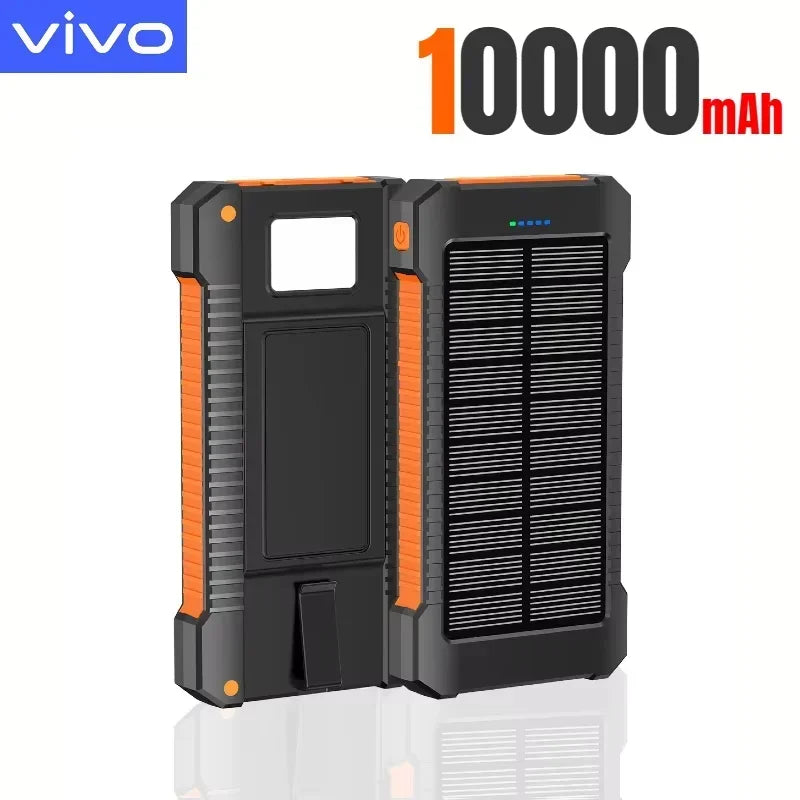 VIVO 500000mAh Solar Power Bank Super Fast Charge Powerbank Outdoor Portable External Battery for iPhone Huawei Samsung 2026New