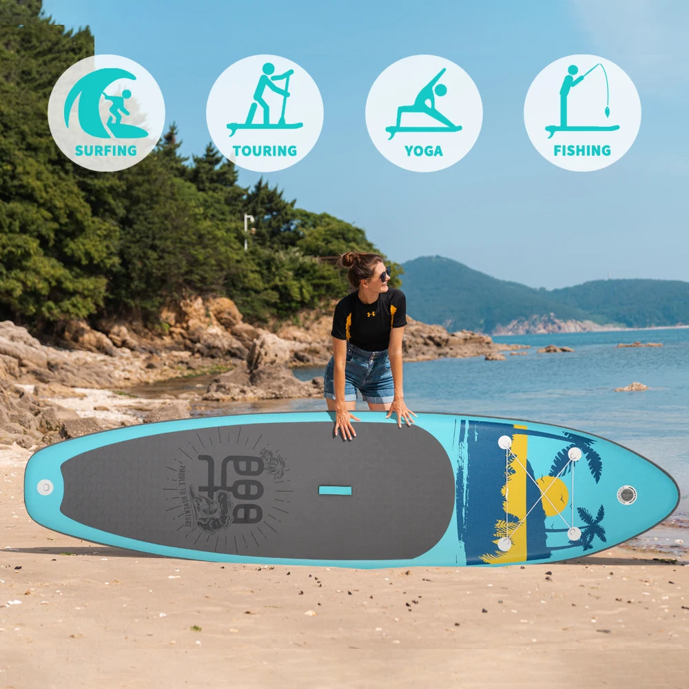 FunWater uppblåsbart SUP-bräde med tillbehör – flera storlekar