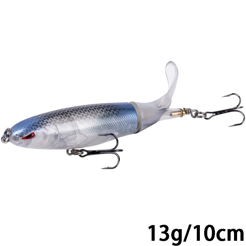 Goture Whopper Popper 10cm/11cm/14cm Topwater FIshing Lure Blowups Pike Baits Rotating Tail Fishing Tackle Crankbait Wobblers