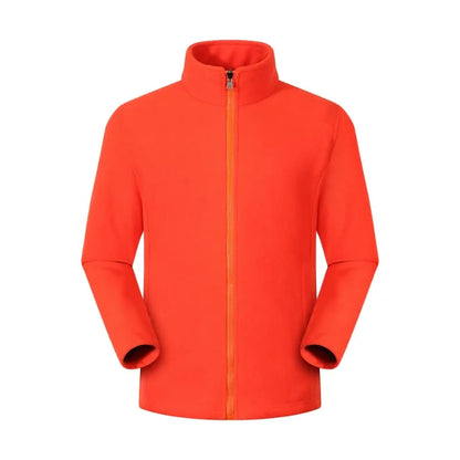 Custom Men Women's Fleece Thermal Hiking Jacket Outdoor Sports Climbing Trekking Camping Windbreaker Warm Coat For Men ﻿