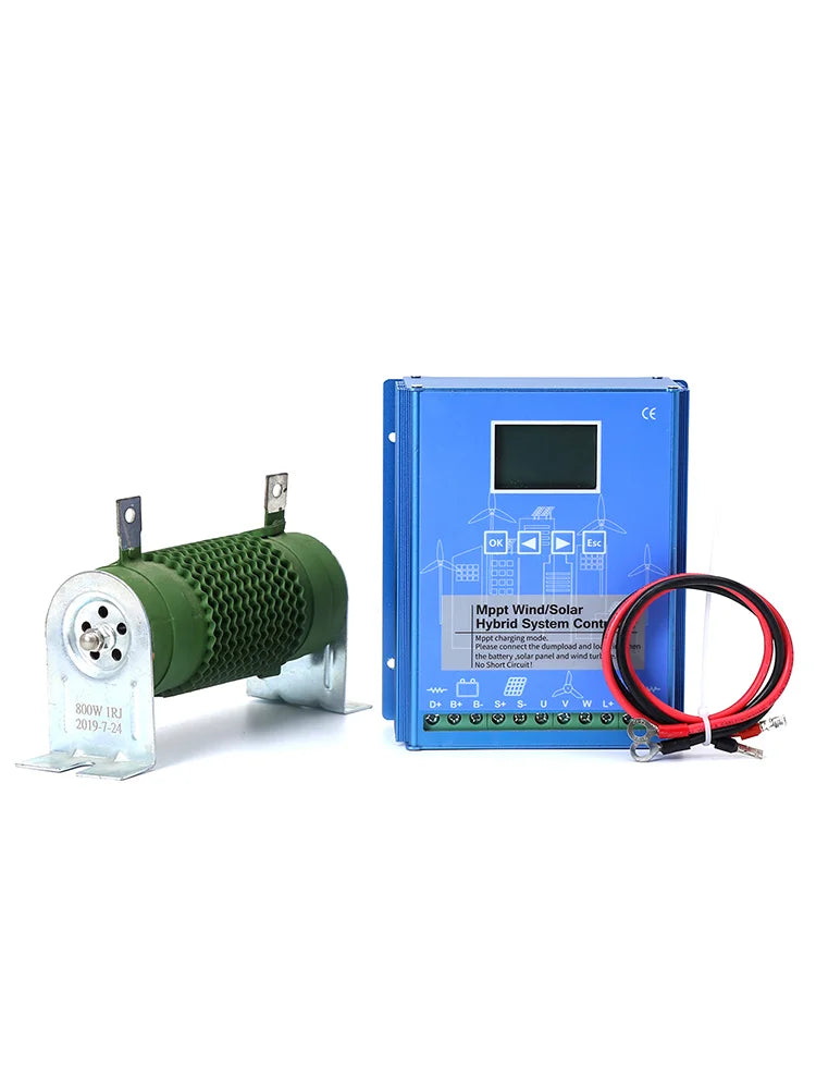 SMARAAD Vertikal Vindturbin 2kW – Magnetisk Dynamo MPPT Boost Hybrid Sol+Vind Off-Grid Inverter 220V, EU-lager Polen