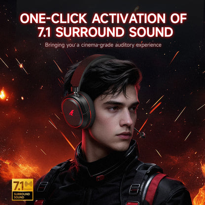 Picun G2 2.4GHz Bluetooth Wireless Gaming Headset For PC PS4 PS5 Phone Switch 5ms Low Latency 7.1 Surround Wired Headset ENC Mic