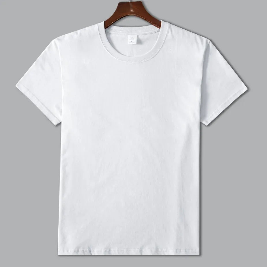 MRMT 2026 Brand New Man's 220g Pure Cotton T Shirt Men Man Solid Color Short Sleeved Combed Cotton Round Neck Thickening