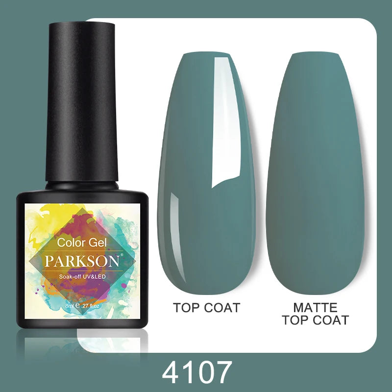 Parkson No Wipe Top Base Coat Nail Gel polish Design Enhancer Varnish Semi Permanent Soak Off UV LED Nail Art Tool