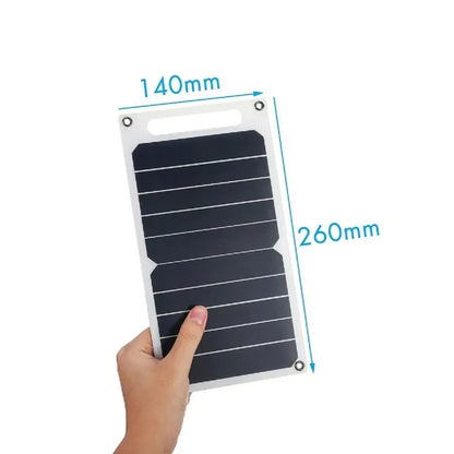 Portable 30W Waterproof Solar Charging Panel USB Type C For Camping Hiking Phone Power Bank Power Supply