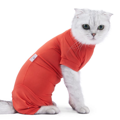 Pet Postoperative Clothes Cat Weaning Cotton Clothes Cat Surgery Recovery Suit Winter Warm Anti-licking Surgery After Recovery