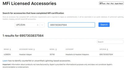 UGREEN Adapter for iPhones MFi DAC Lightning to 3.5mm Headphone Adapter For iPhone 12 11 Pro max xr Aux Cable Phone Accessories