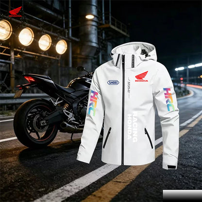 HRC Racing Herrjacka – Vind- & Vattentät Hoodjacka, 7 Färger