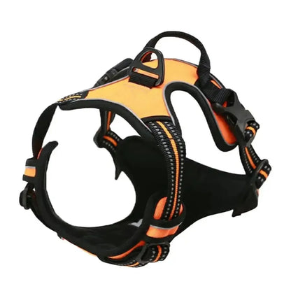 Hundsele & Halsband Set – Läder, S–XL, Svart/Grön/Röd/Blå/Rosa/Lila/Rosröd/Gul