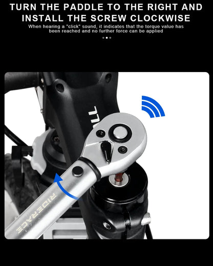 Momentnyckelset för Cykel – 15 delar, 1/4", 2–24 Nm