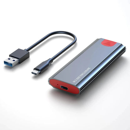 M2 SSD Case M.2 NVMe SATA SSD Enclosure Adapter 10Gbps USB 3.2 Gen2 USB C External Enclosure Supports M and B and B&M Keys