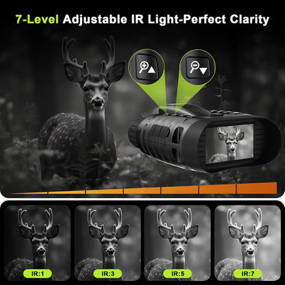 4K Night Vision Goggles 36MP Night Vision Binoculars with Rangefinder 3.2" HD Screen 4500mAh Rechargeable Battery for Adults