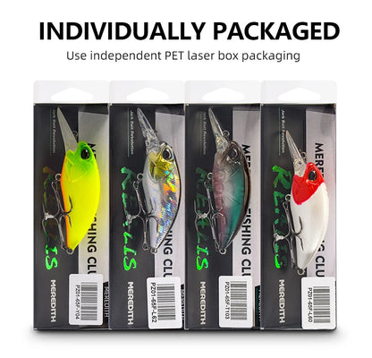 MEREDITH JERK CRANK M65 Floating 14g Hot Model Fishing Lure Hard Bait 11Color Wobbler Crank Quality Professional Depth 2.0-2.5m