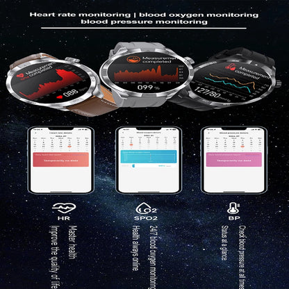 2026 New 1.85 Inch NFC Smart Watch Men Bluetooth Call NFC IP67 Waterproof Heart Rate Monitor Compass Sports Fitness Smartwatch