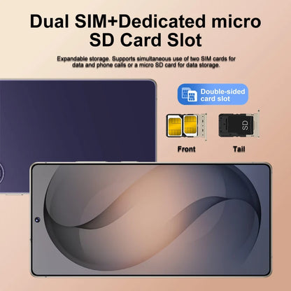 Smartphone S26 Ultra Original Android 15 Face Recognition Mobile Phones 5G Dual Card 7800mAh 7.3 inch Global Version Cellphones