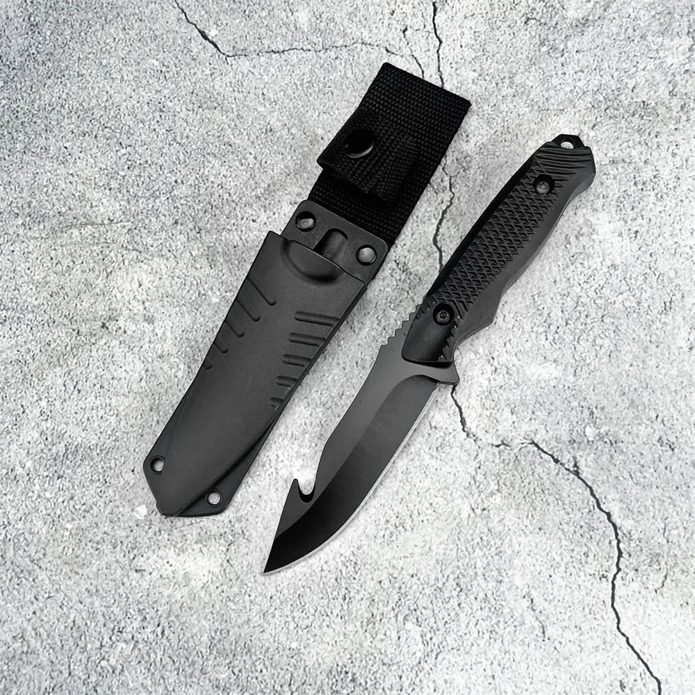 Portable Straight Cutter Built 5Cr13Mov Steel Blade and Comfortable ABS Grip, Equipped with Sheath for Field Trips and Daily Use