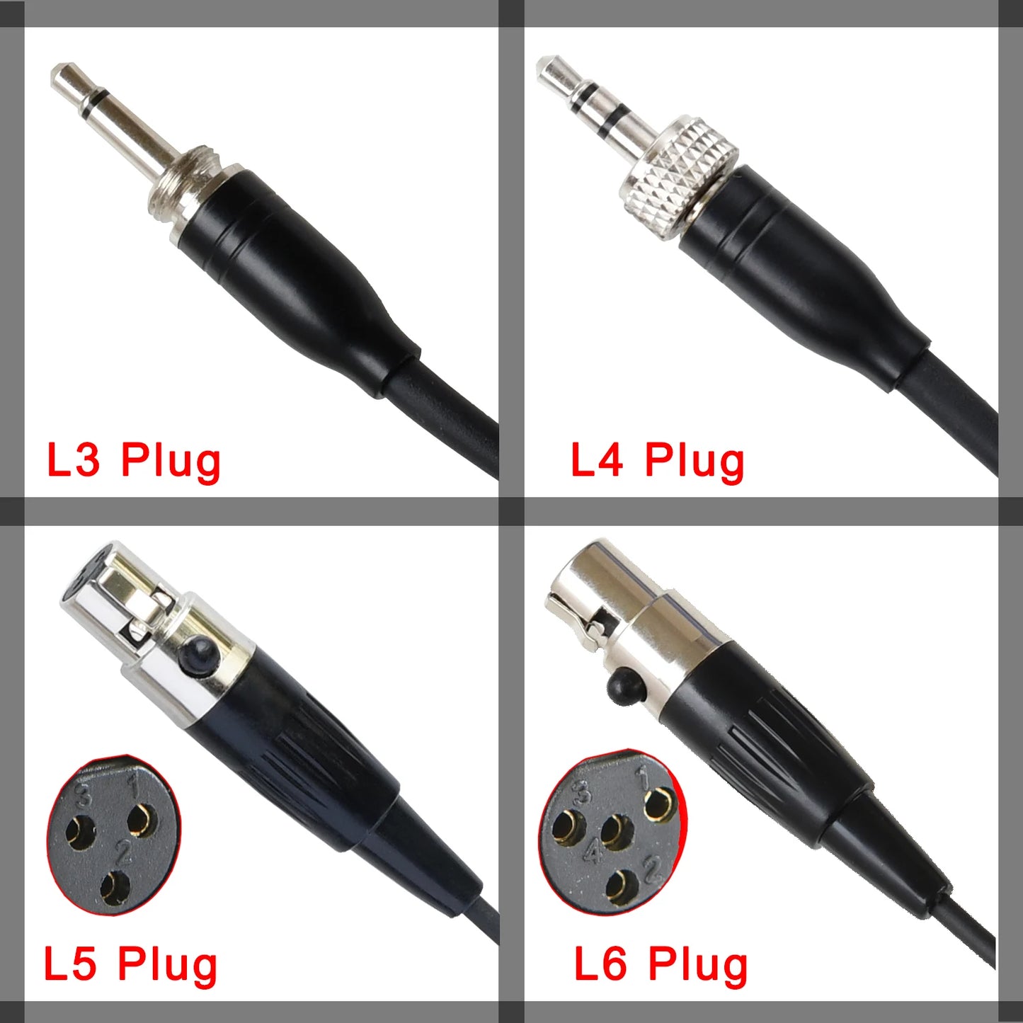 FREEBOSS Saxophone Microphone 3.5mm 3 Pin 4 PIN Trumpet Horn Trombone Clarinet Instruments Mic for Bodypack Transmitter IM-20-K