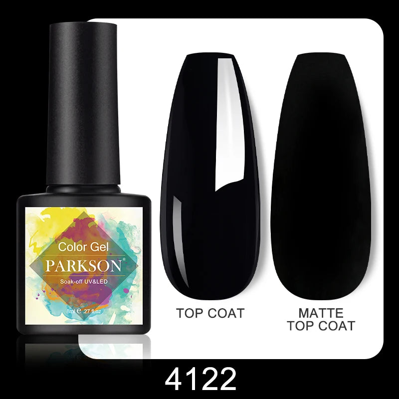 Parkson No Wipe Top Base Coat Nail Gel polish Design Enhancer Varnish Semi Permanent Soak Off UV LED Nail Art Tool