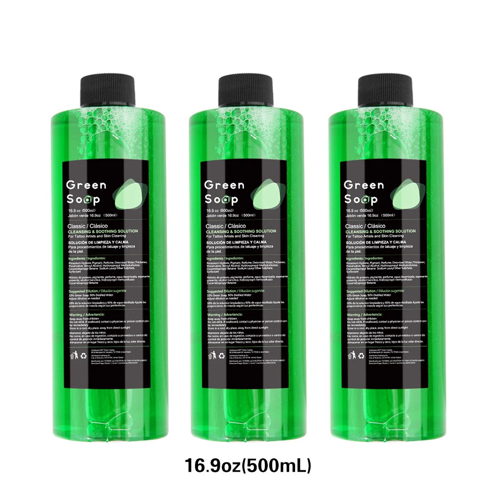 30ml 250ml 500ml Tattoo Green Soap/ Tattoos  Cleaning Supplies