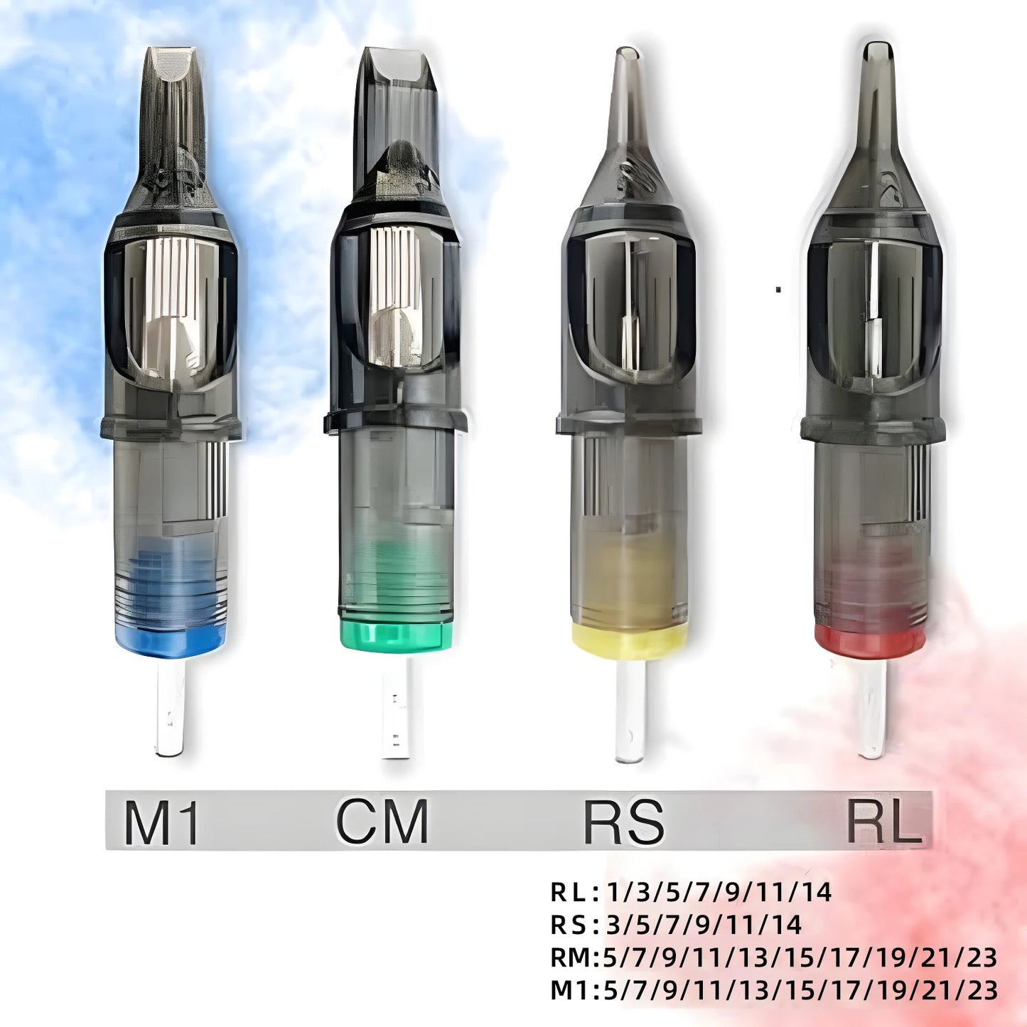 POSEIDON V2 PRO MAX 100PCS Mixed Professional Tattoo Cartridge Needles Membrane Safety Cartridges Disposable Tattoo Needle