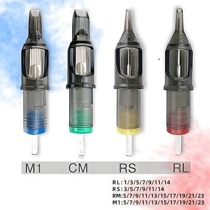 POSEIDON V2 PRO MAX 100PCS Mixed Professional Tattoo Cartridge Needles Membrane Safety Cartridges Disposable Tattoo Needle