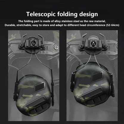 Tactical Helmet Headset Non-picking Noise-Cancelling Headset For Gen5 Helmet Headset Baofeng Radio PTT Adapter Mobile Earphone