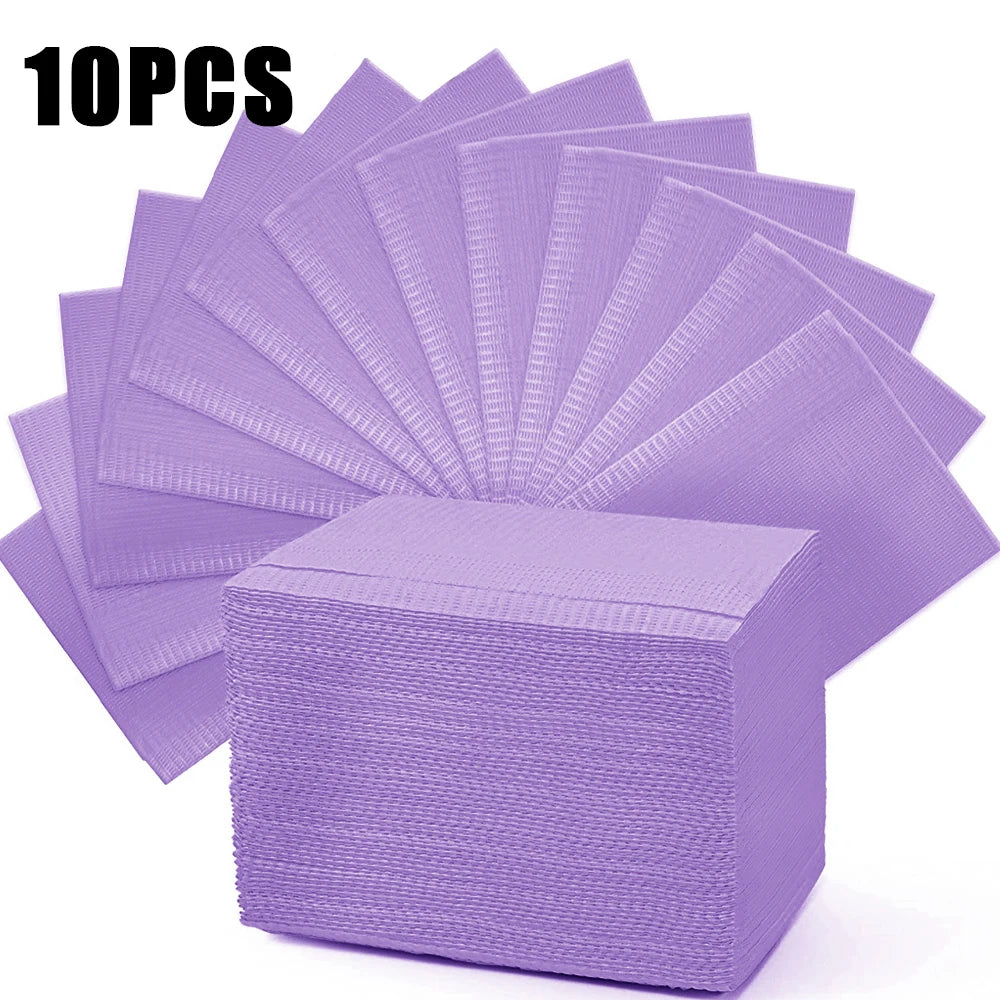 250/125/10pcs Tattoo Clean Pad Disposable Colorful Dental Bibs Tattoo Table Covers Cleaning Wipes Napkin Tattoo Accessories
